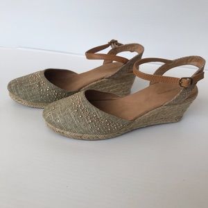 Croft and Barrow Wedge Ankle Strap Espadrilles
